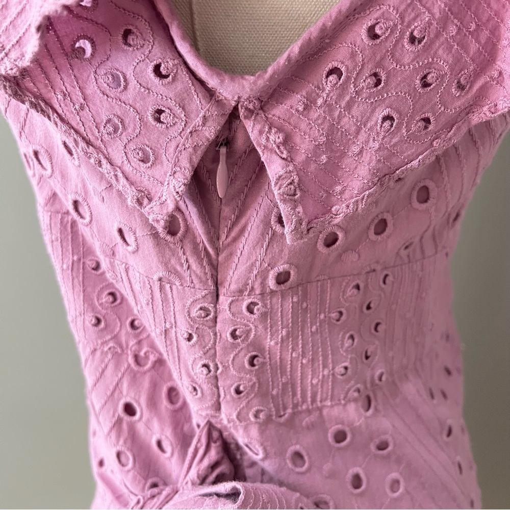Anthropologie Dolan Patsy Eyelet Wrap Dress Size XS - Picture 7 of 12